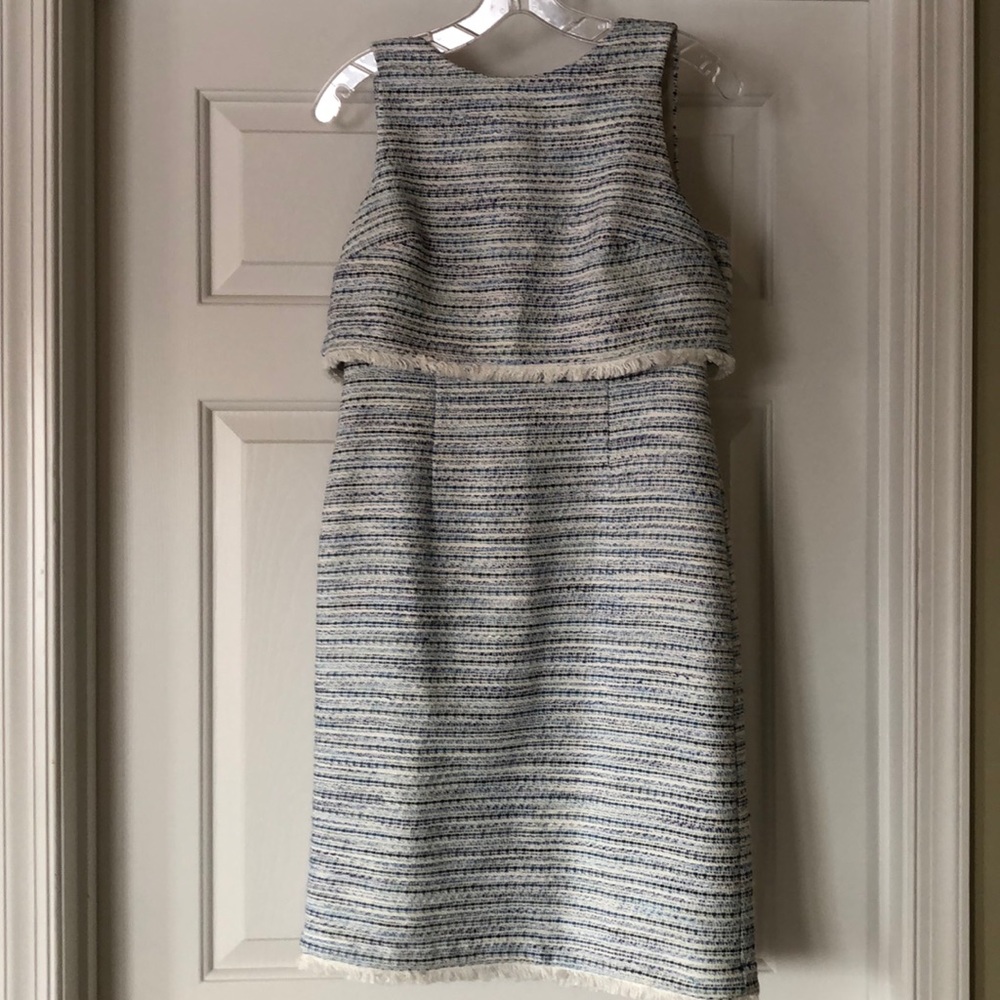 Ann Taylor Factory tweed dress two tier size 2